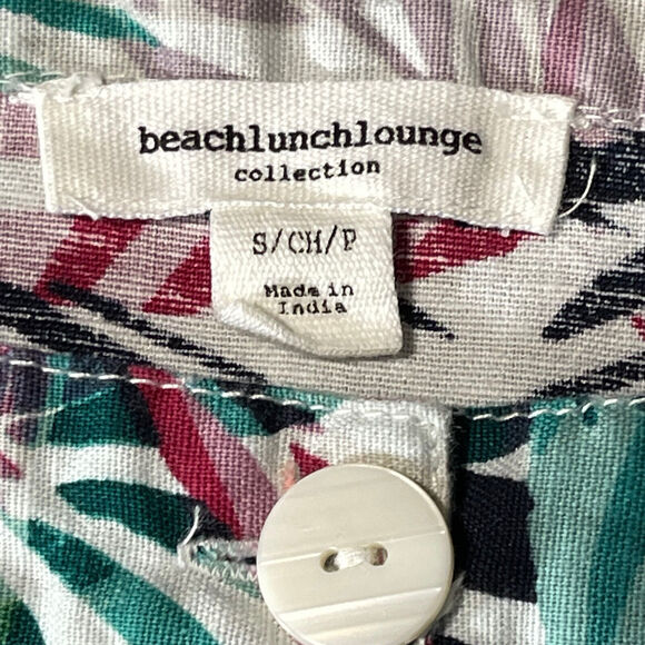 BeachLunchLounge Sundress Women S Multicolor Tropical Button-Front L45 - Picture 9 of 16
